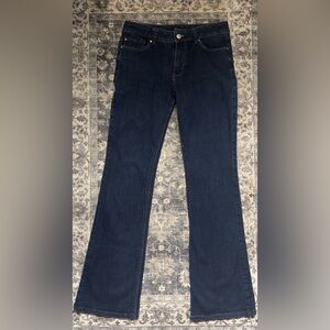 White House Black Market Skinny Flare Jeans Dark Wash Size 4R